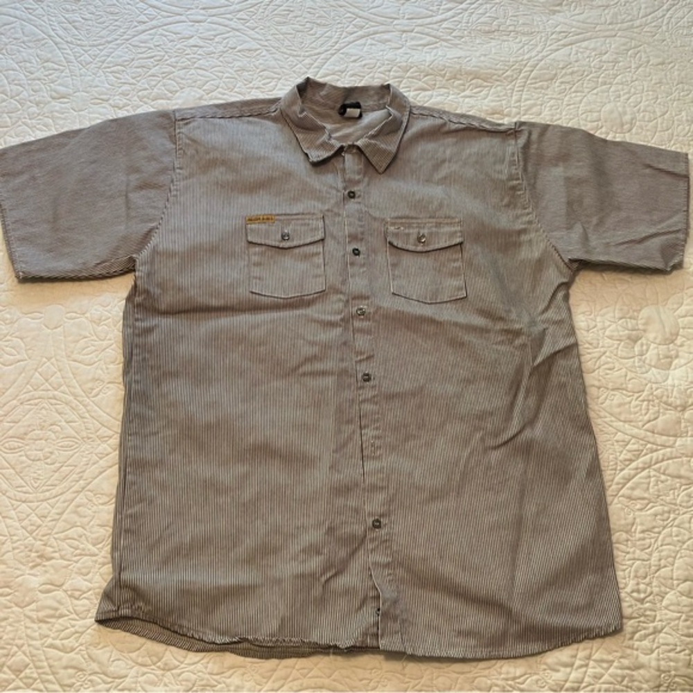 Prison Blues Blue and White Striped Button-Down Shirt